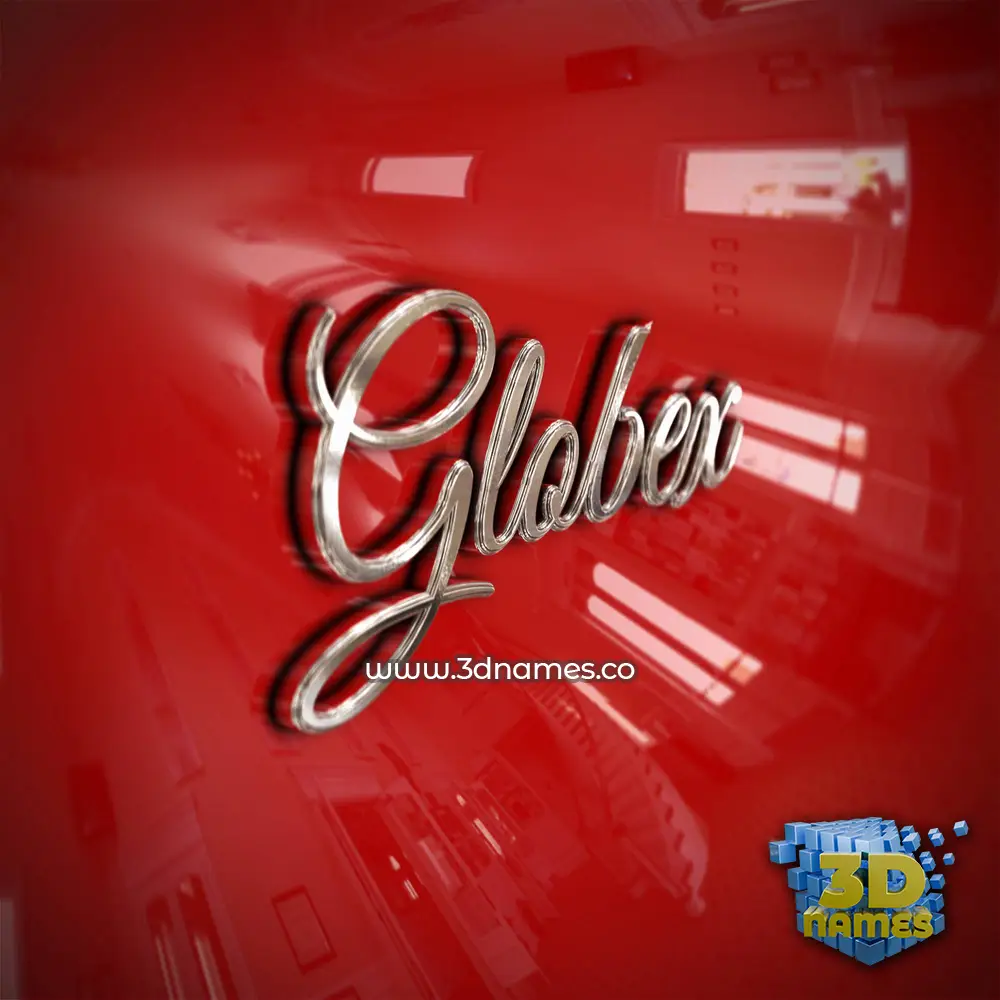 globex in Car Paint style - 3D name wallpaper