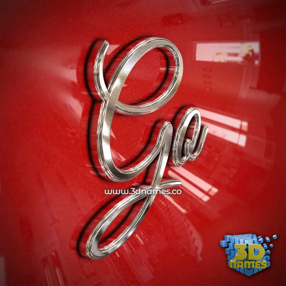 go in Car Paint style - 3D name wallpaper