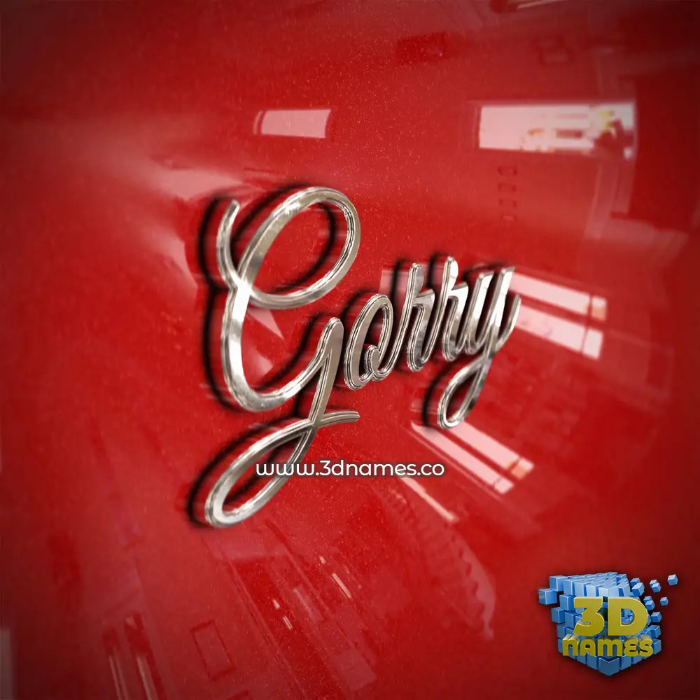 gorry in Car Paint style - 3D name wallpaper