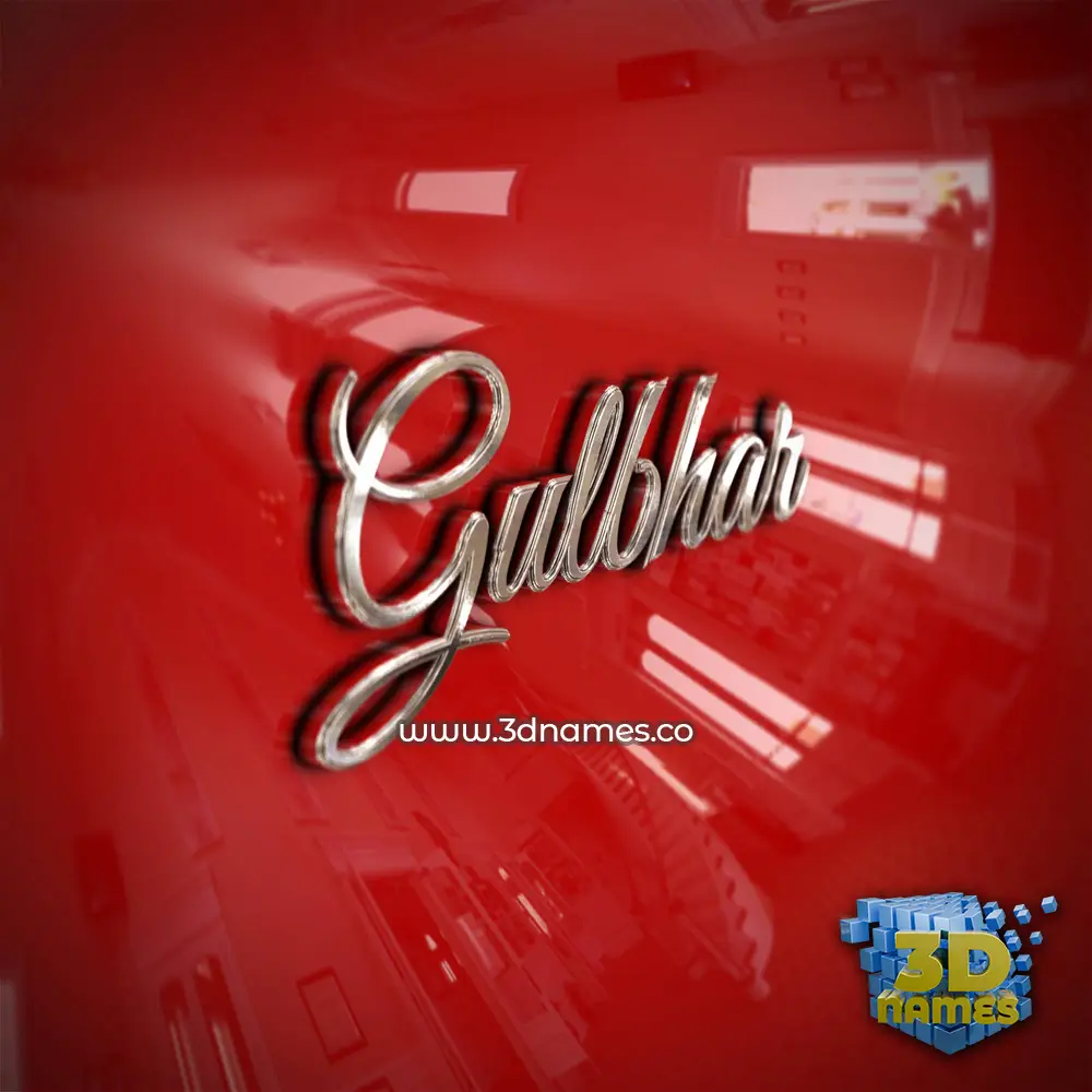gulbhar in Car Paint style - 3D name wallpaper