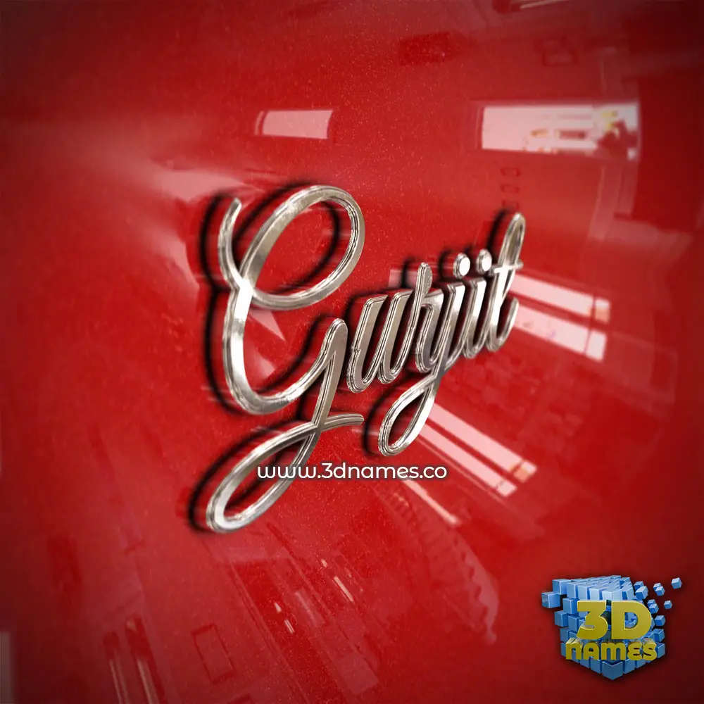 gurjit in Car Paint style - 3D name wallpaper