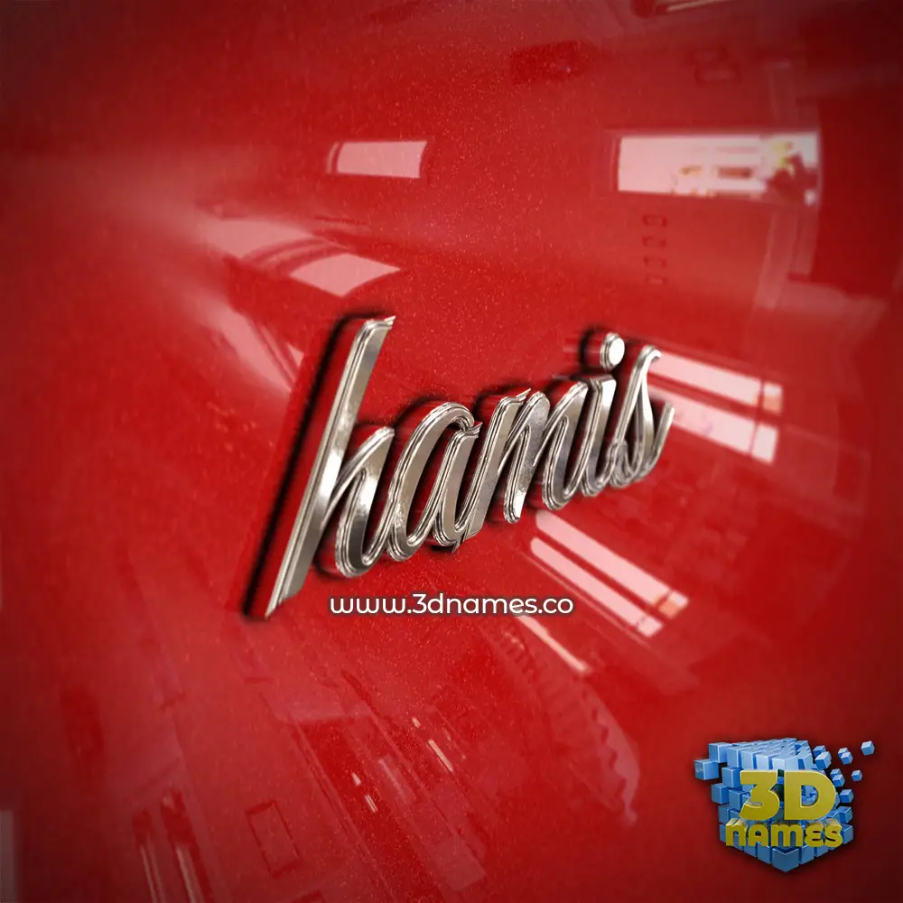 hamis in Car Paint style - 3D name wallpaper