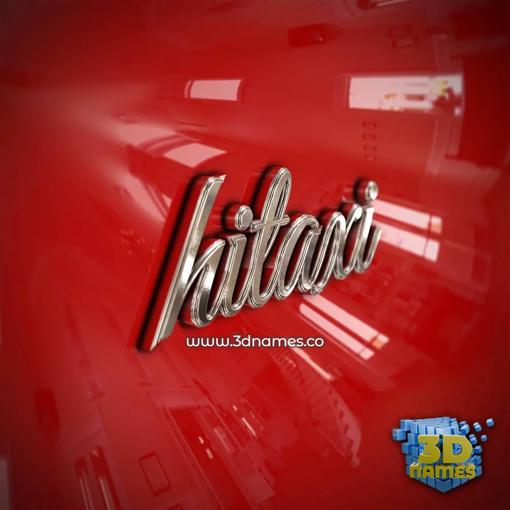 hitaxi in Car Paint style - 3D name wallpaper