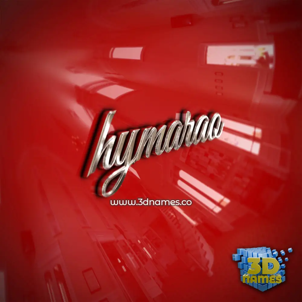 hymarao in Car Paint style - 3D name wallpaper
