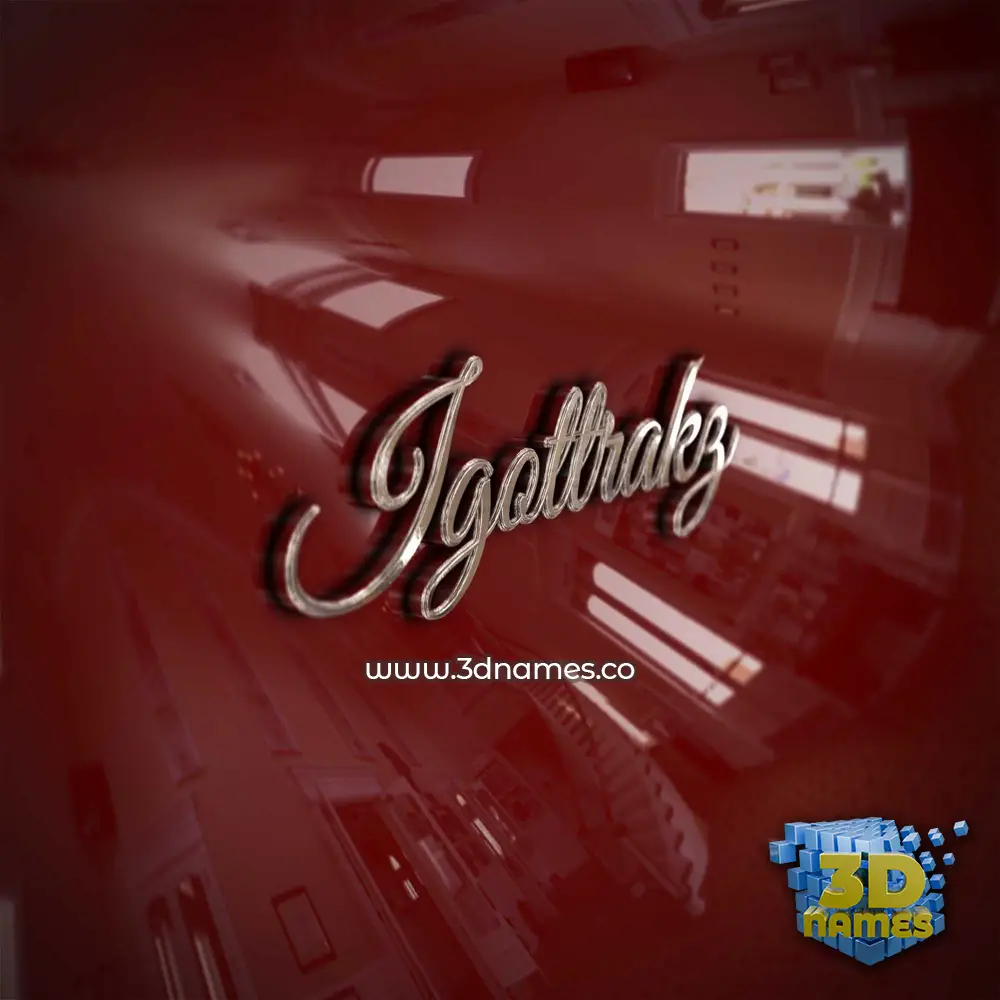 igottrakz in Car Paint style - 3D name wallpaper