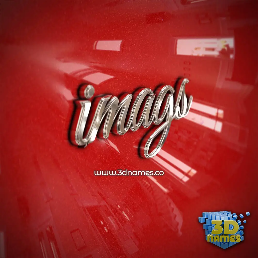 imags in Car Paint style - 3D name wallpaper