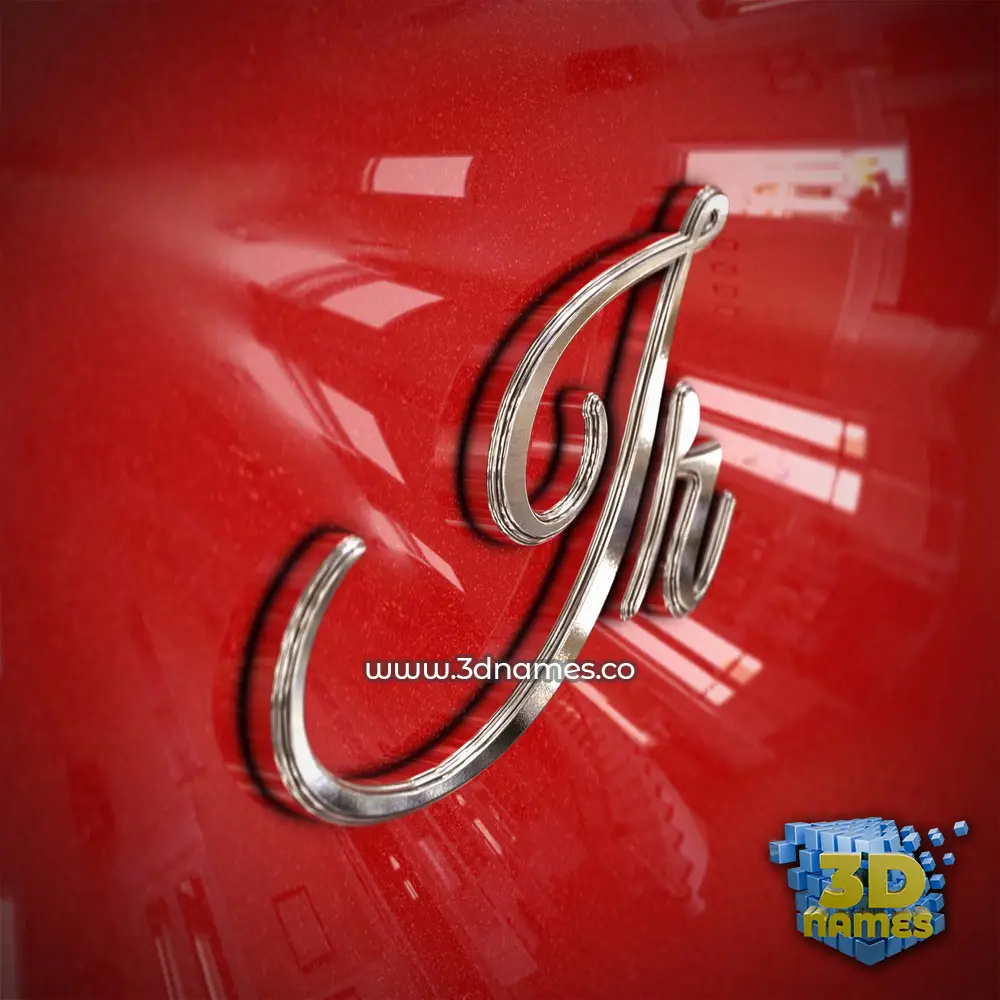 ir in Car Paint style - 3D name wallpaper