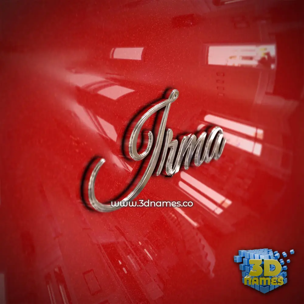 irma in Car Paint style - 3D name wallpaper