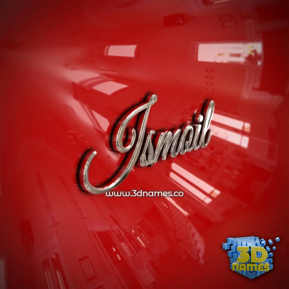 ismoil in Car Paint style - 3D name wallpaper
