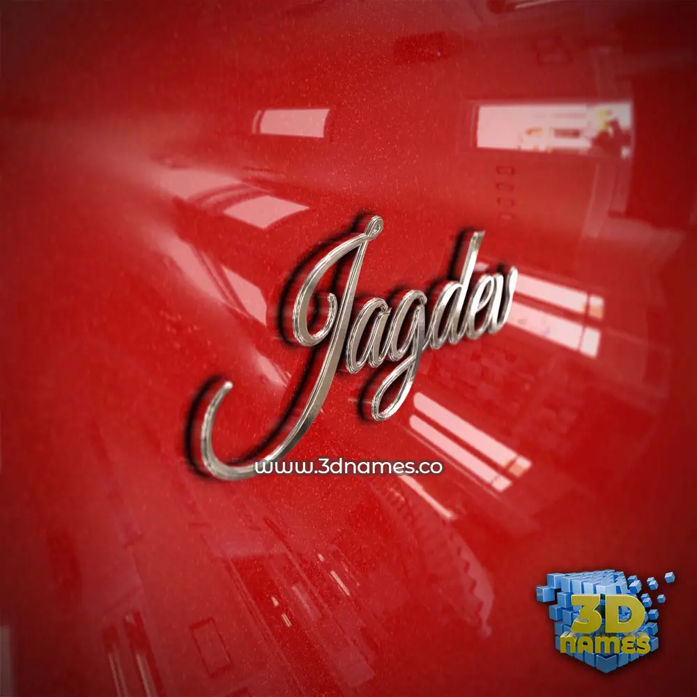 jagdev in Car Paint style - 3D name wallpaper