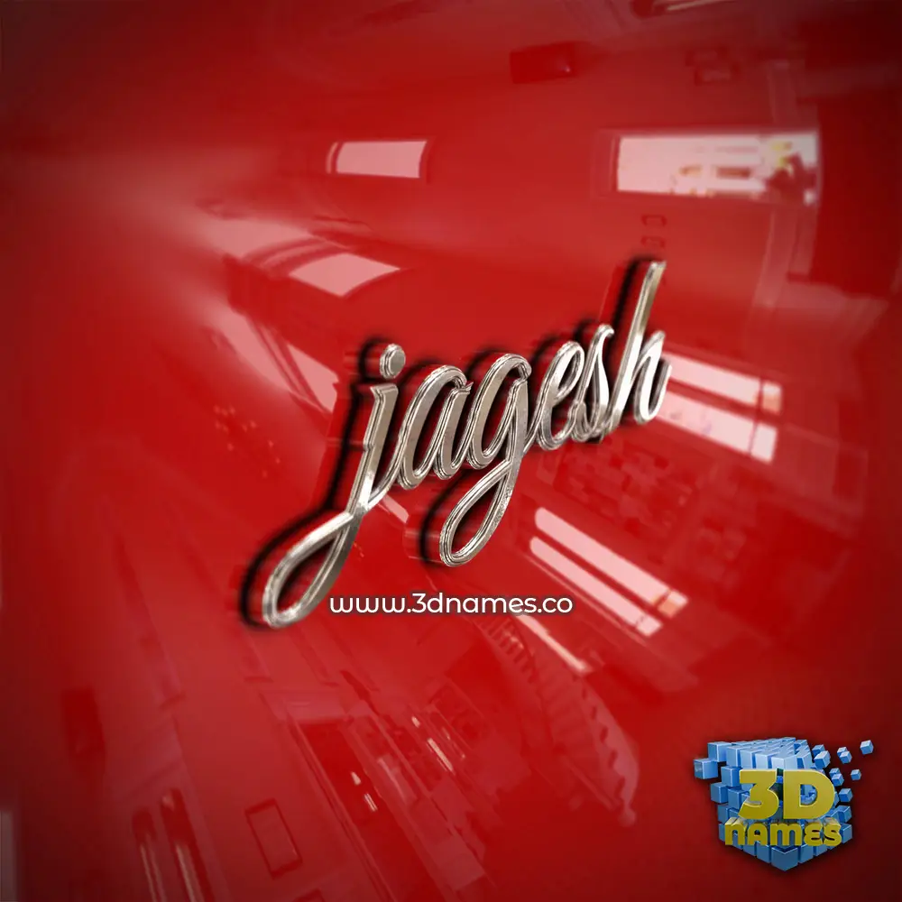 jagesh in Car Paint style - 3D name wallpaper