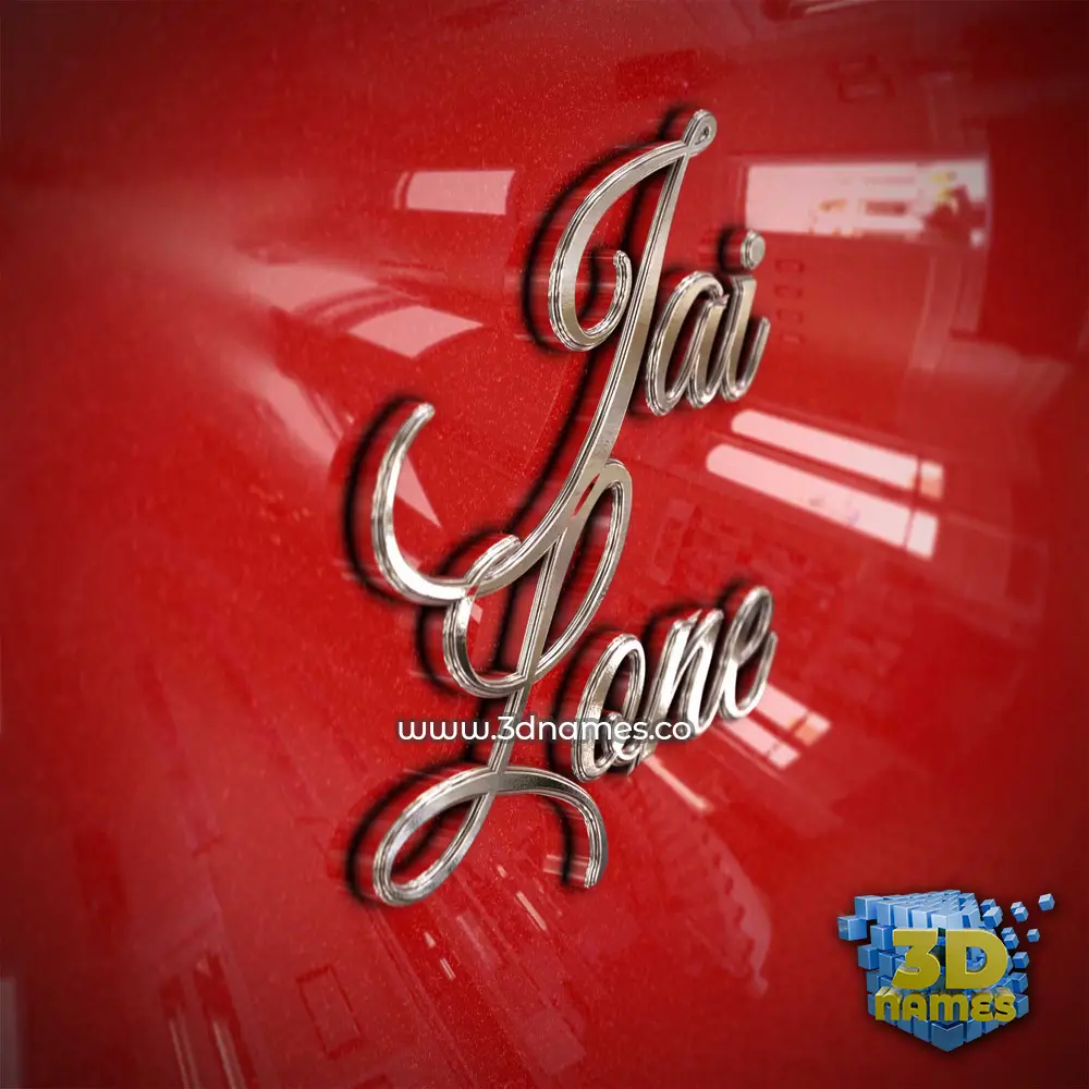 jai lone in Car Paint style - 3D name wallpaper