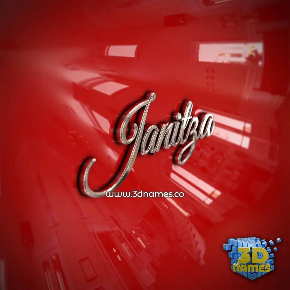 janitza in Car Paint style - 3D name wallpaper