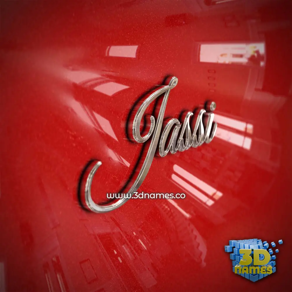 jassi in Car Paint style - 3D name wallpaper