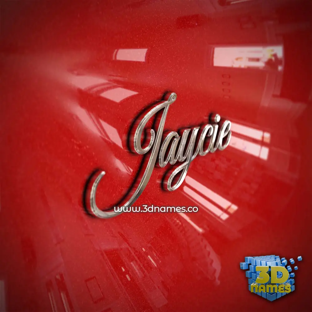 jaycie in Car Paint style - 3D name wallpaper