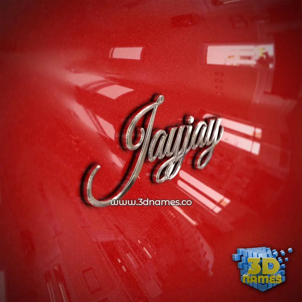 jayjay in Car Paint style - 3D name wallpaper