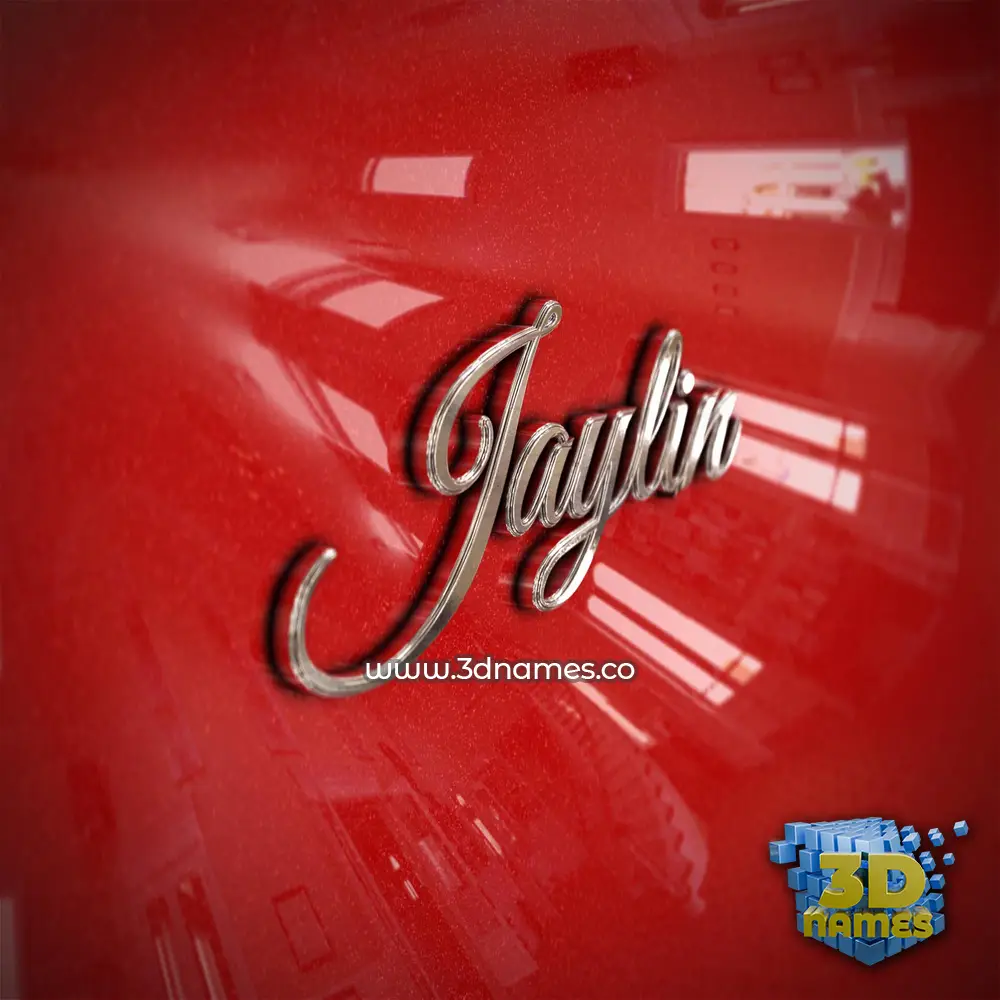 jaylin in Car Paint style - 3D name wallpaper