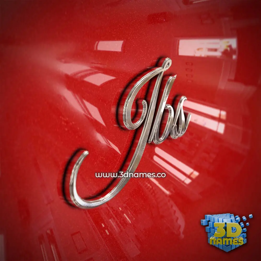 jbs in Car Paint style - 3D name wallpaper
