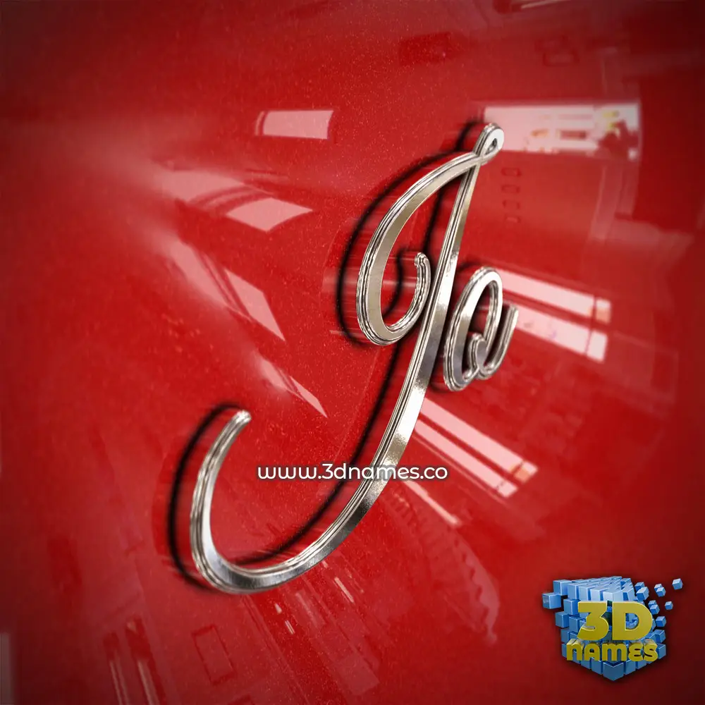 jo in Car Paint style - 3D name wallpaper
