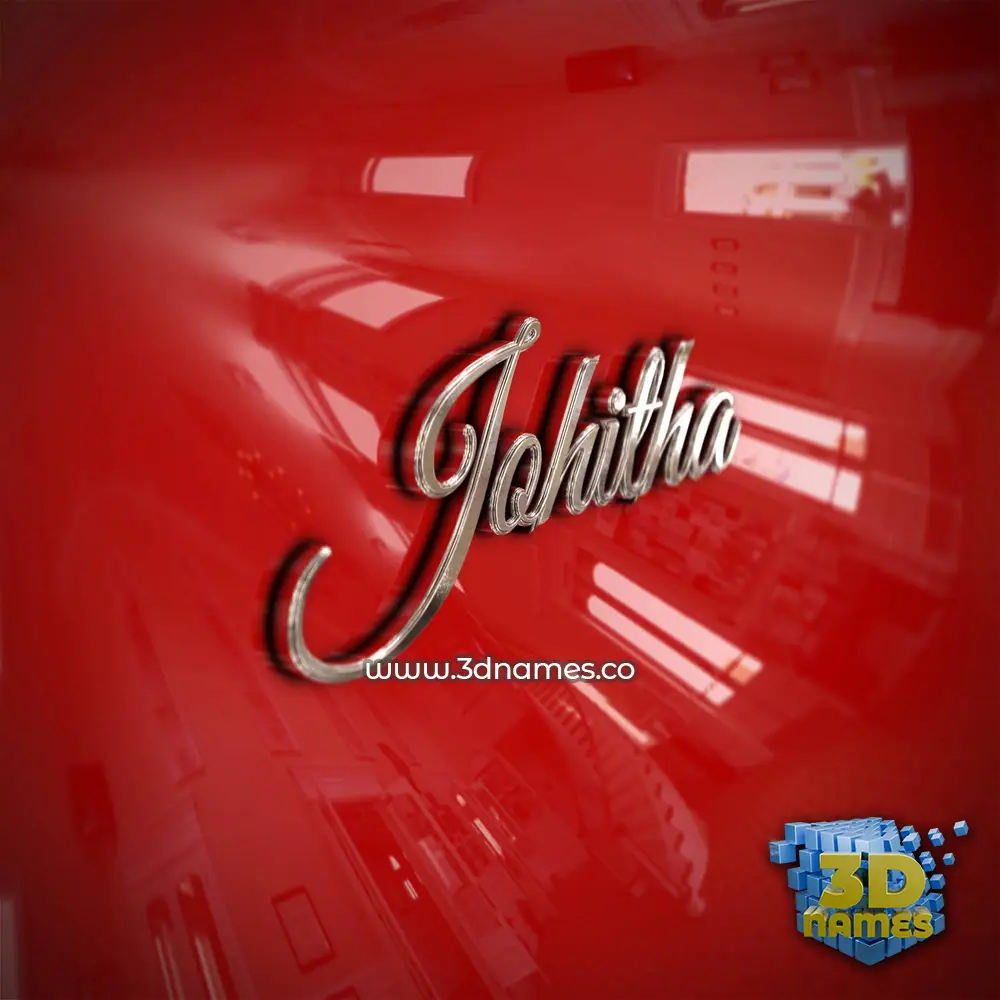 johitha in Car Paint style - 3D name wallpaper
