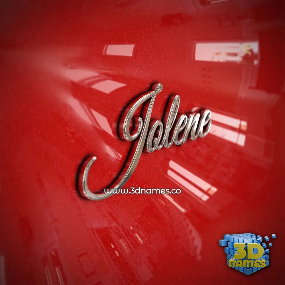 jolene in Car Paint style - 3D name wallpaper