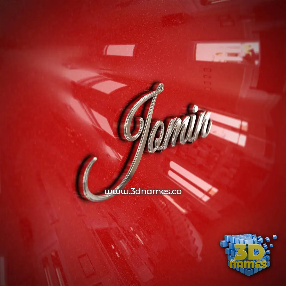 jomin in Car Paint style - 3D name wallpaper