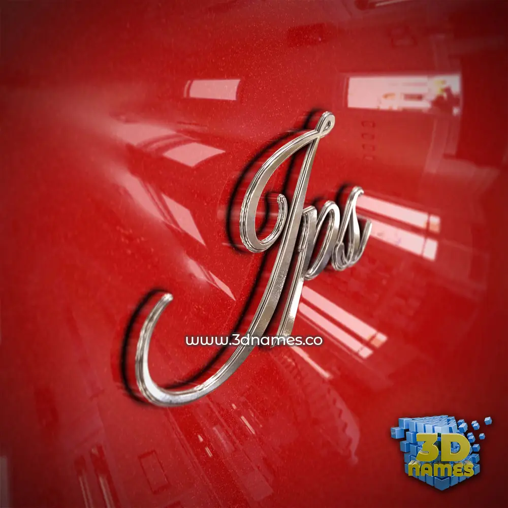 jps in Car Paint style - 3D name wallpaper