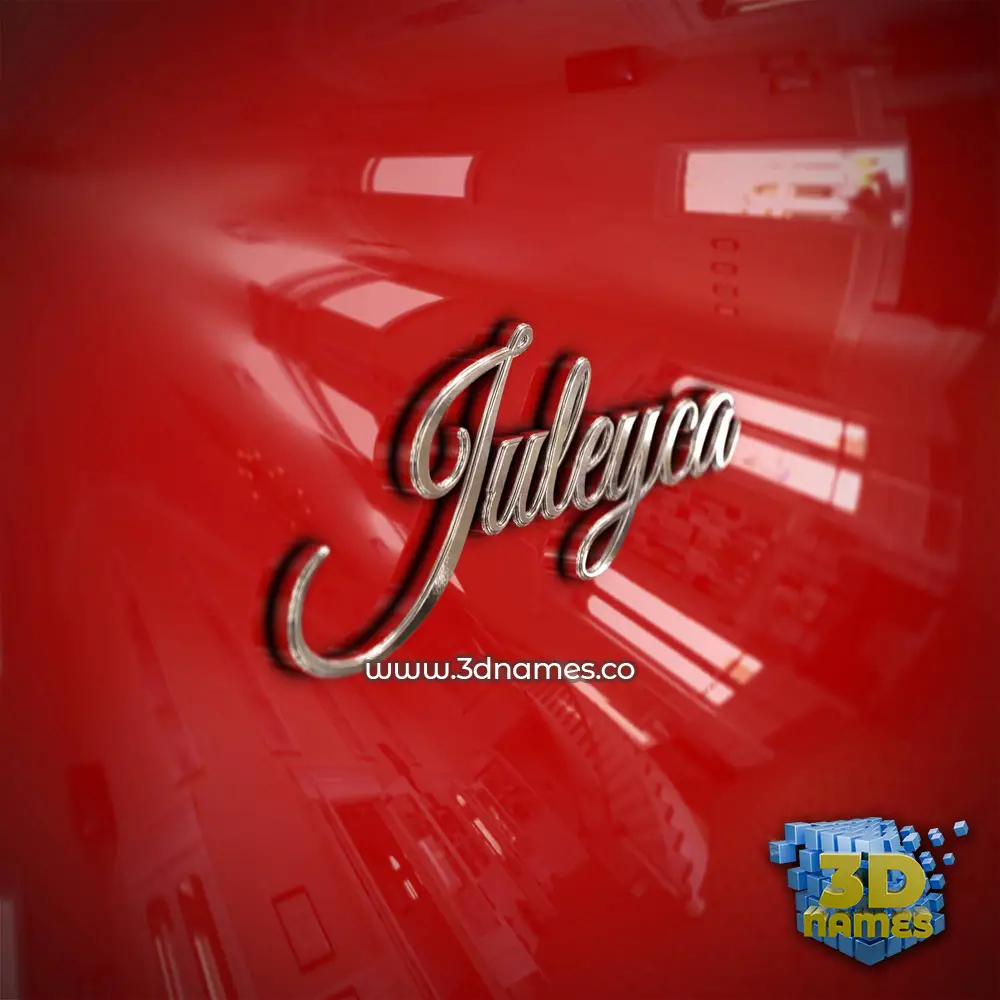 juleyca in Car Paint style - 3D name wallpaper