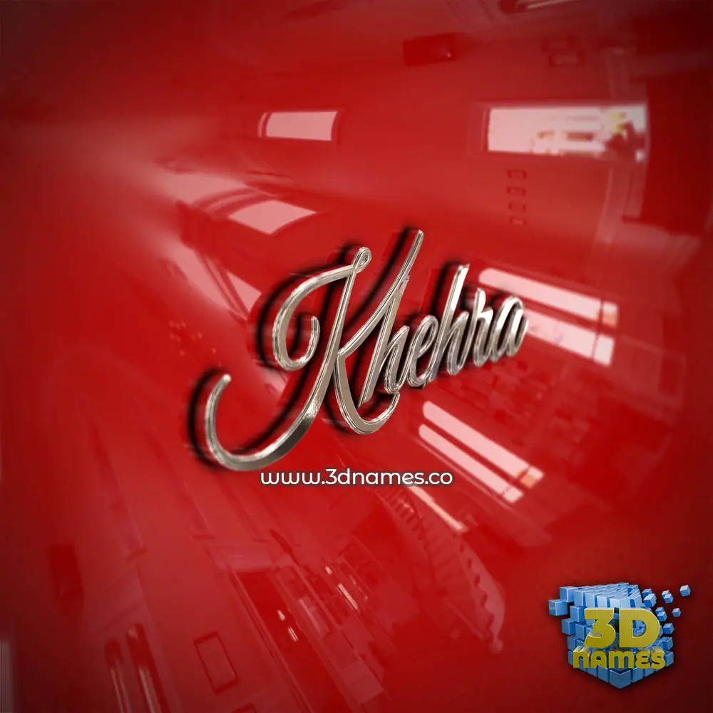 khehra in Car Paint style - 3D name wallpaper