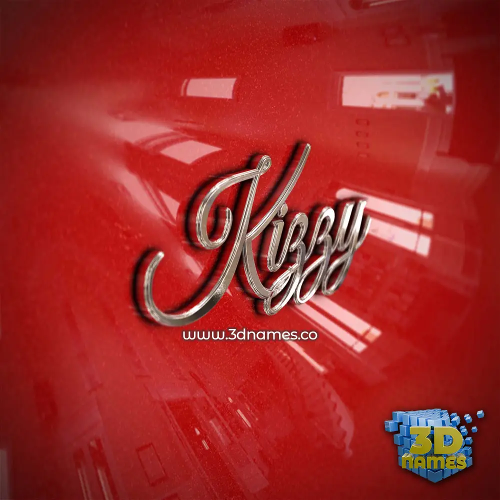 kizzy in Car Paint style - 3D name wallpaper