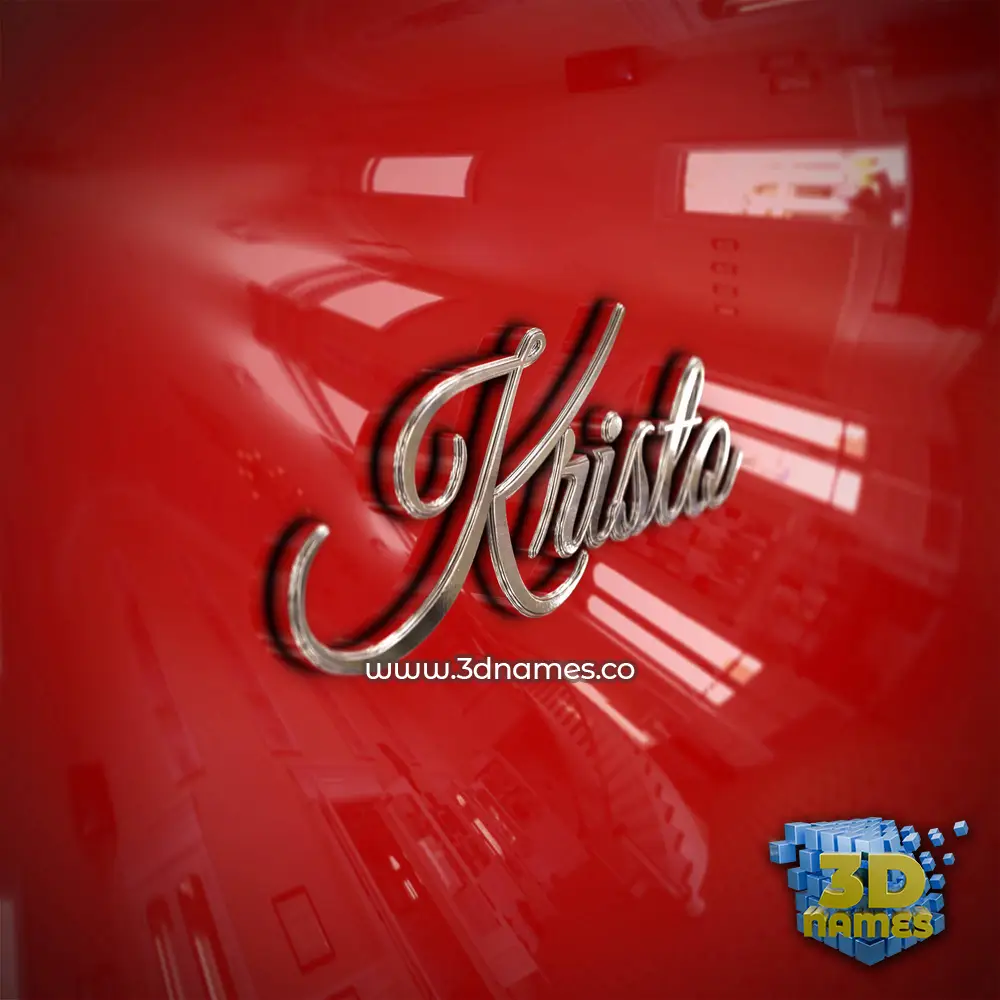 kristo in Car Paint style - 3D name wallpaper