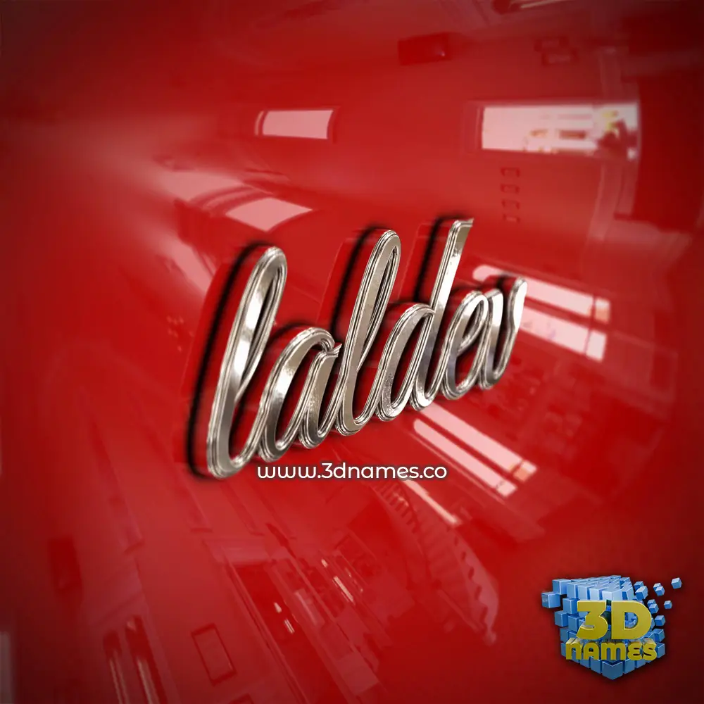 laldev in Car Paint style - 3D name wallpaper
