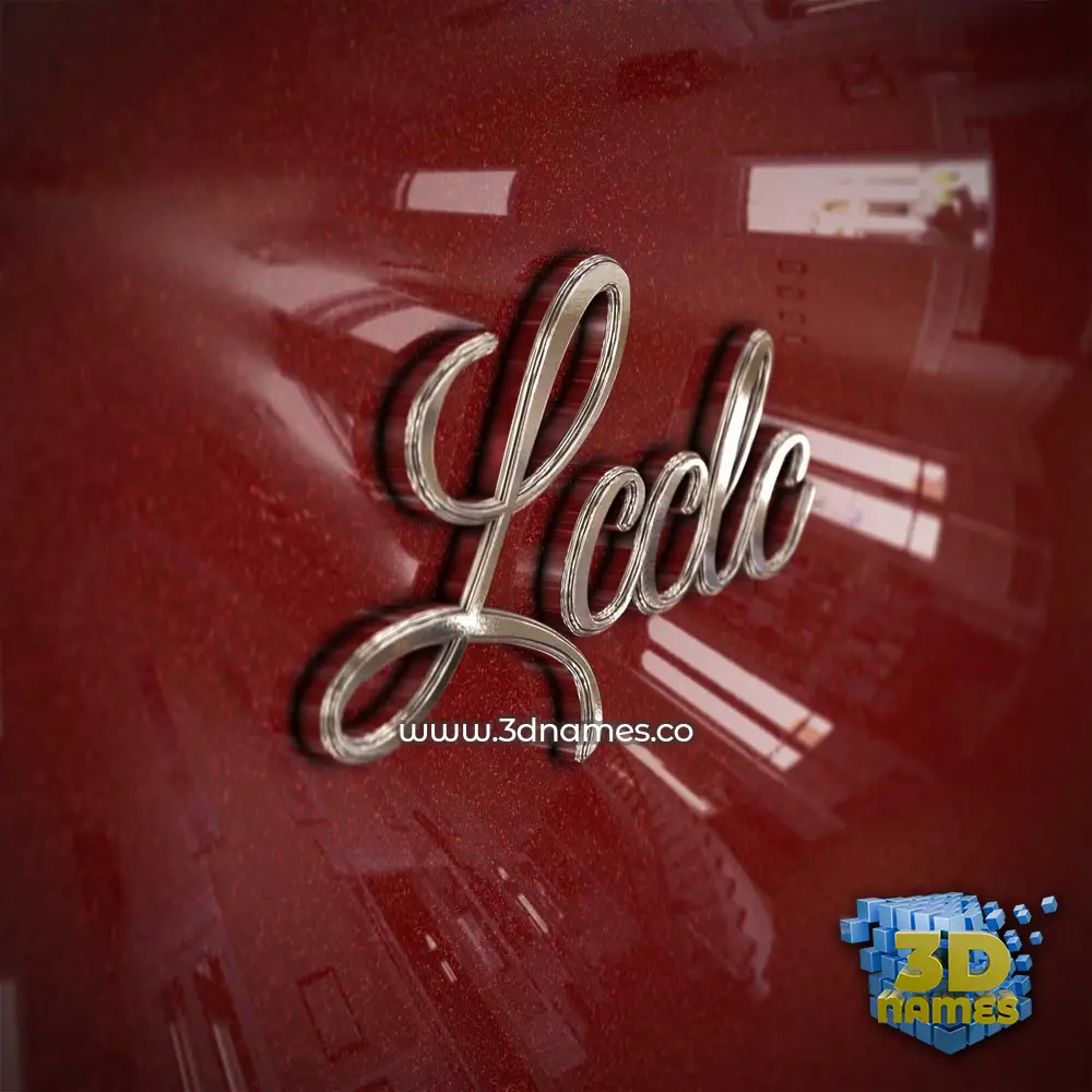 lcclc in Car Paint style - 3D name wallpaper