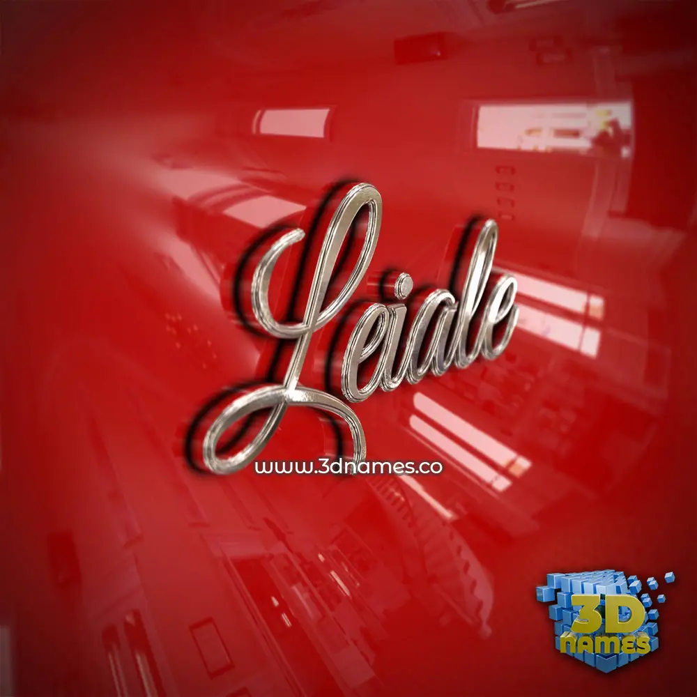 leiale in Car Paint style - 3D name wallpaper