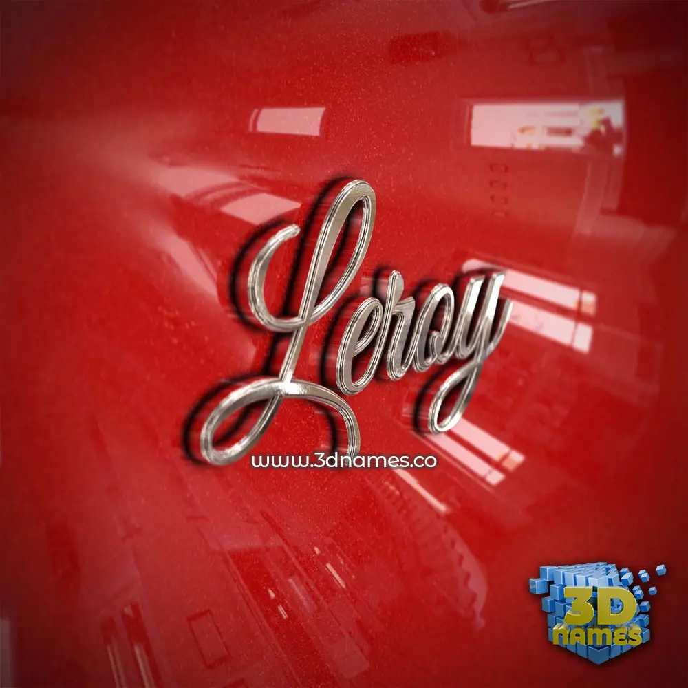 leroy in Car Paint style - 3D name wallpaper