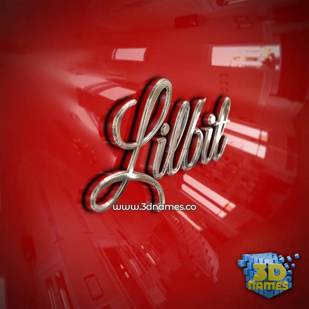 lilbit in Car Paint style - 3D name wallpaper