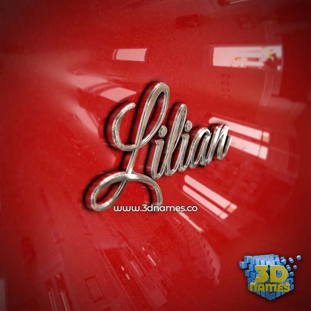 lilian in Car Paint style - 3D name wallpaper