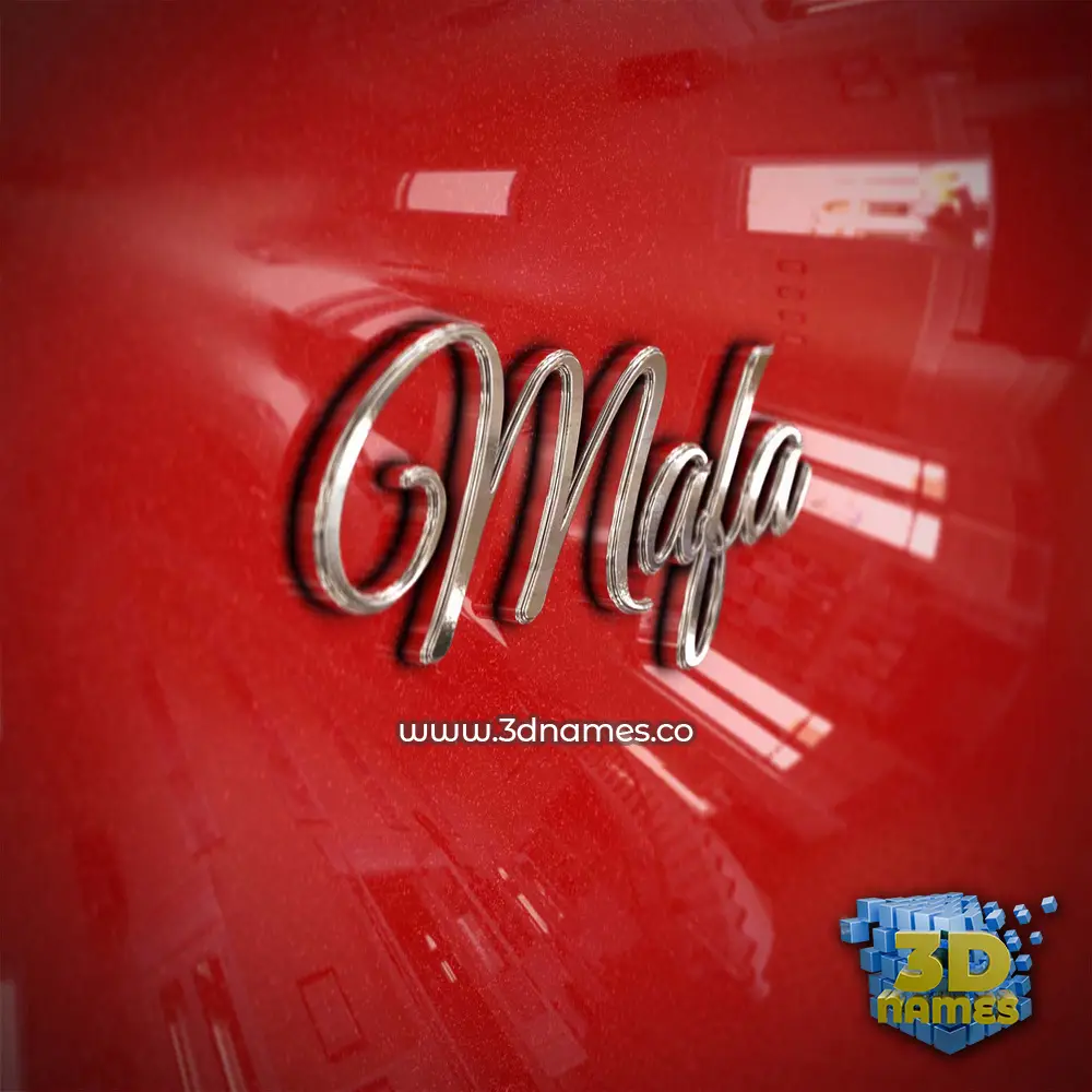 mafa in Car Paint style - 3D name wallpaper