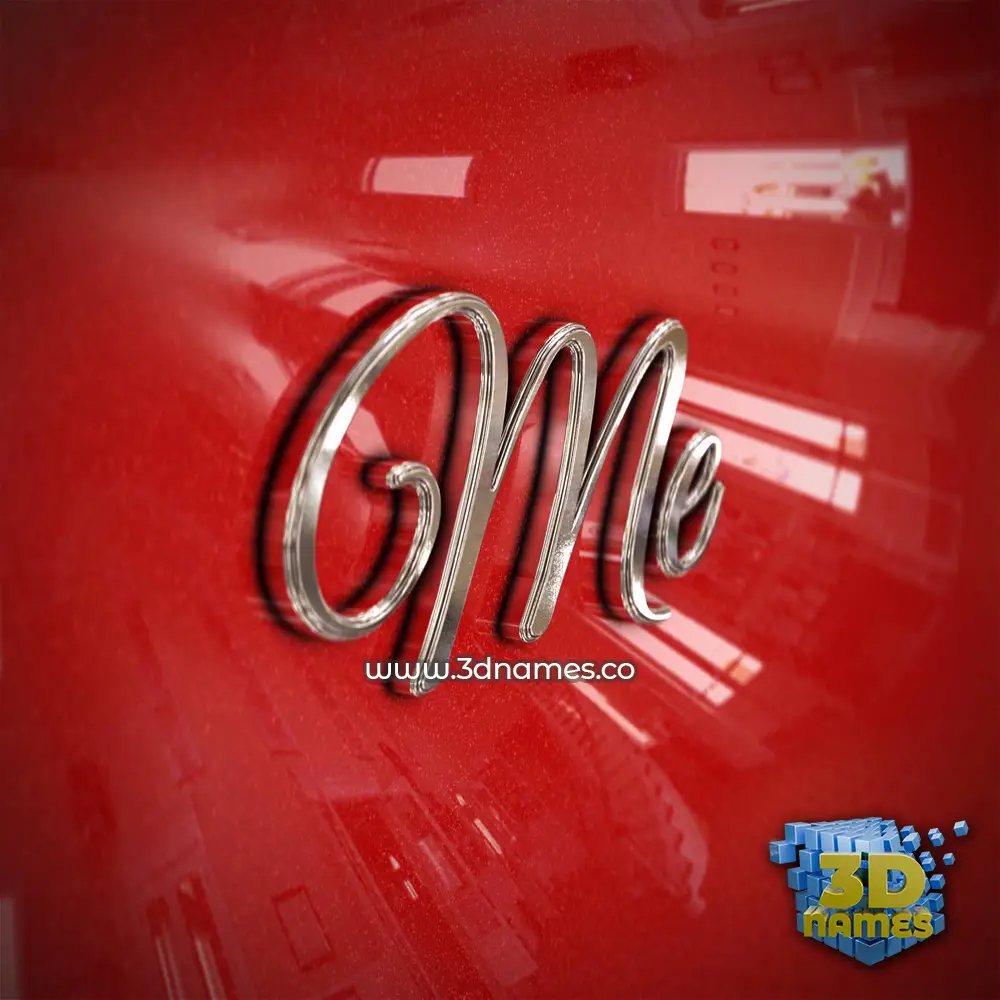 me in Car Paint style - 3D name wallpaper