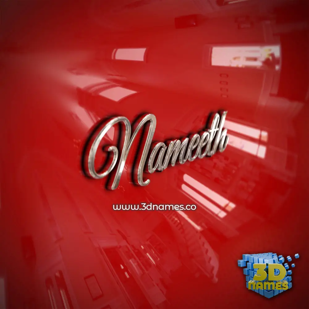 nameeth in Car Paint style - 3D name wallpaper