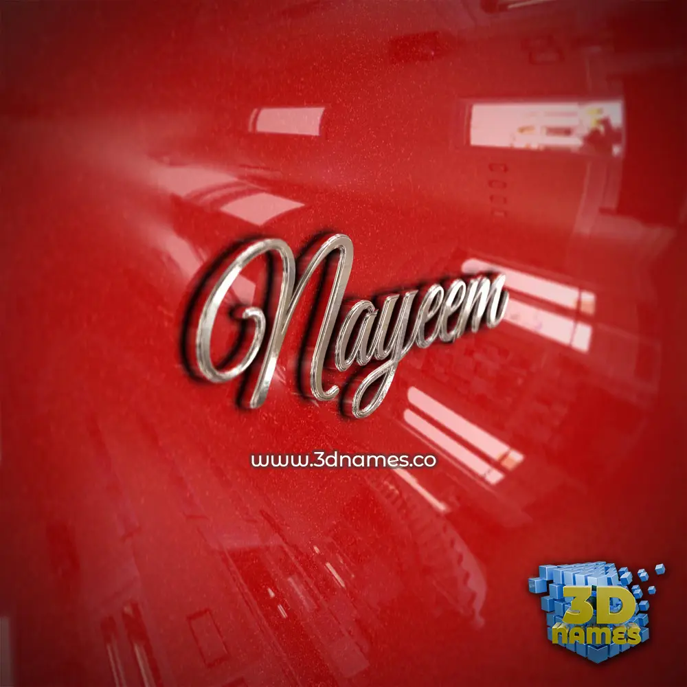 nayeem in Car Paint style - 3D name wallpaper