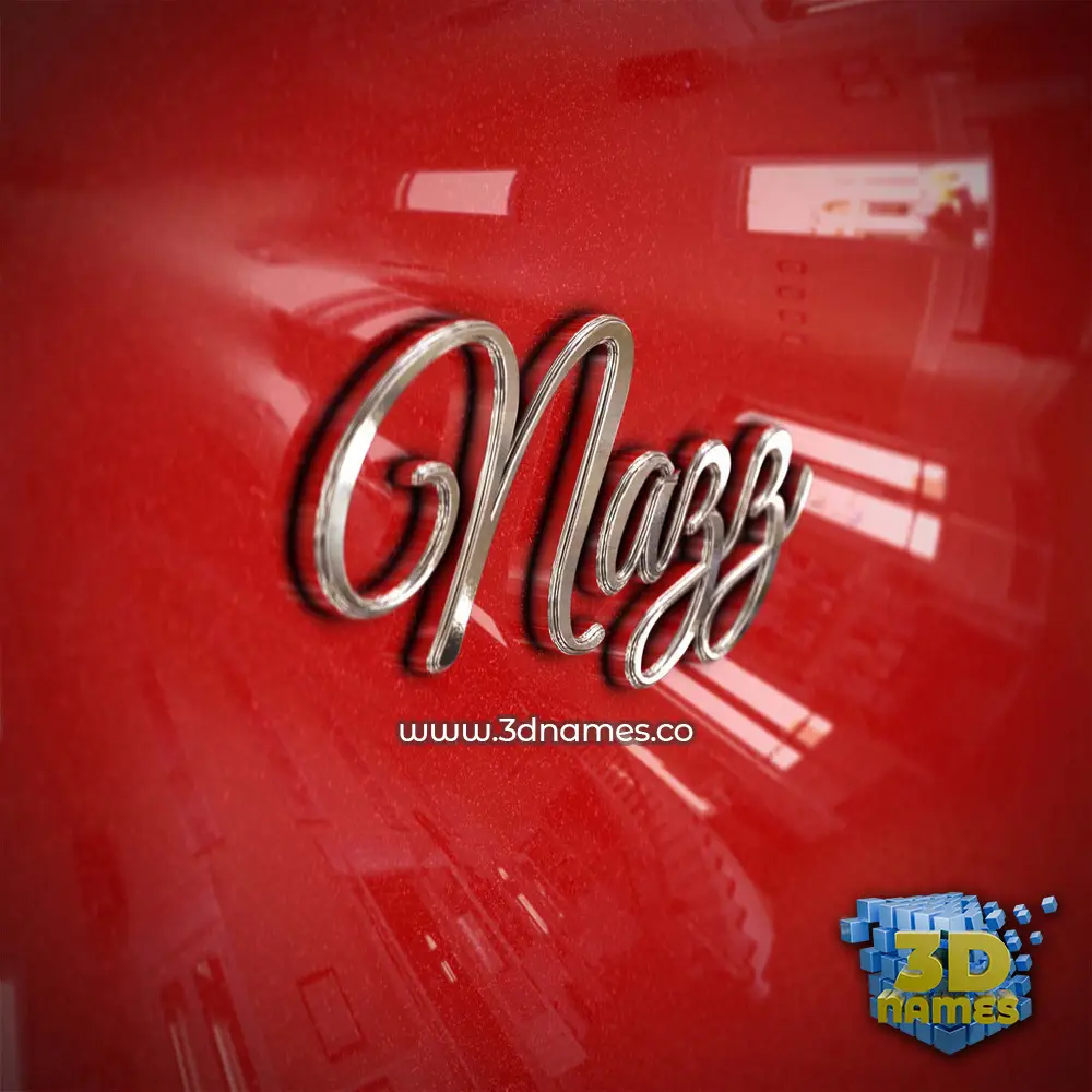 nazz in Car Paint style - 3D name wallpaper