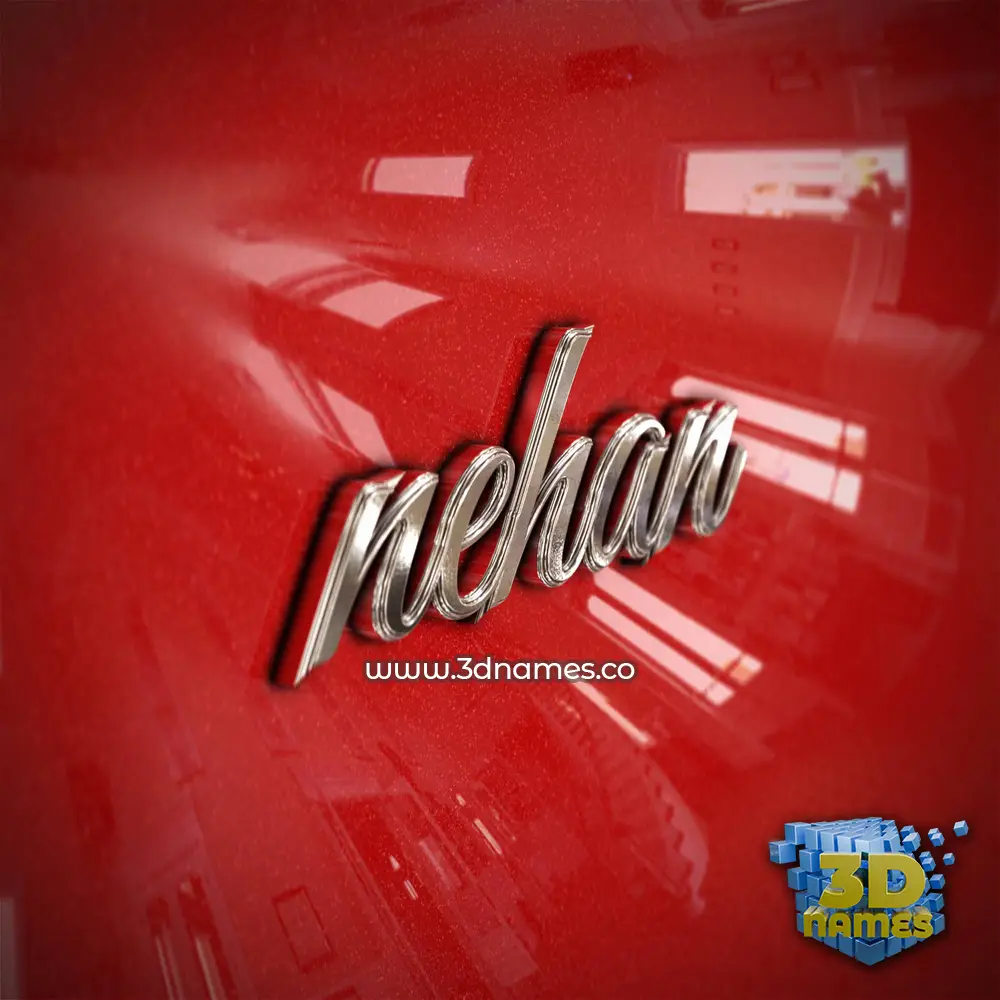 nehan in Car Paint style - 3D name wallpaper