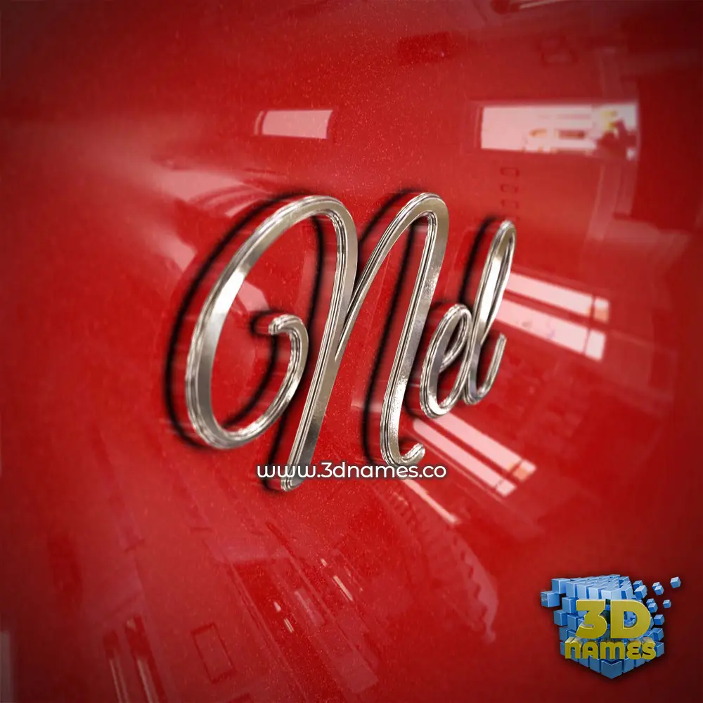 nel in Car Paint style - 3D name wallpaper
