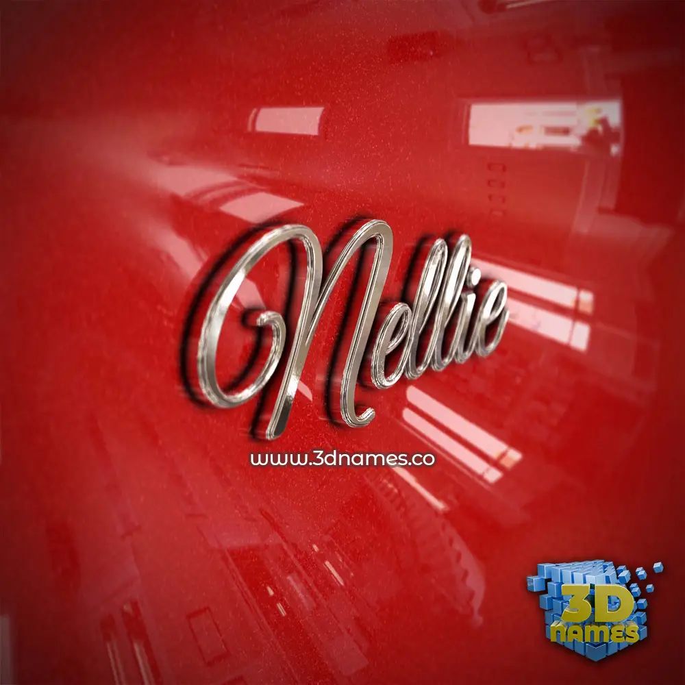 nellie in Car Paint style - 3D name wallpaper