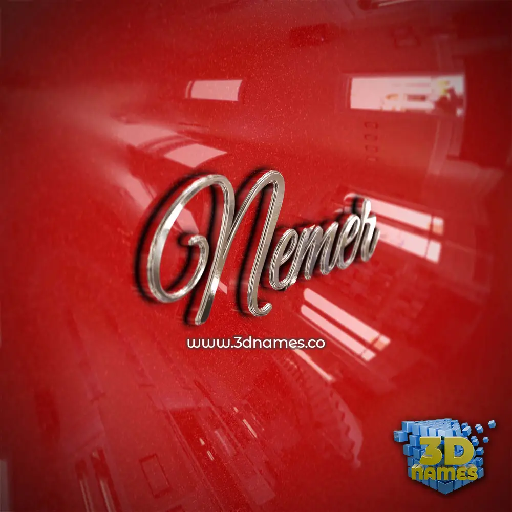 nemer in Car Paint style - 3D name wallpaper