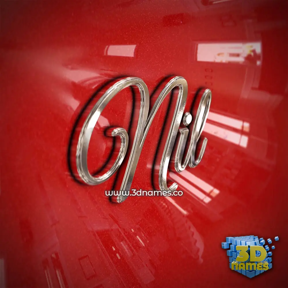 nil in Car Paint style - 3D name wallpaper