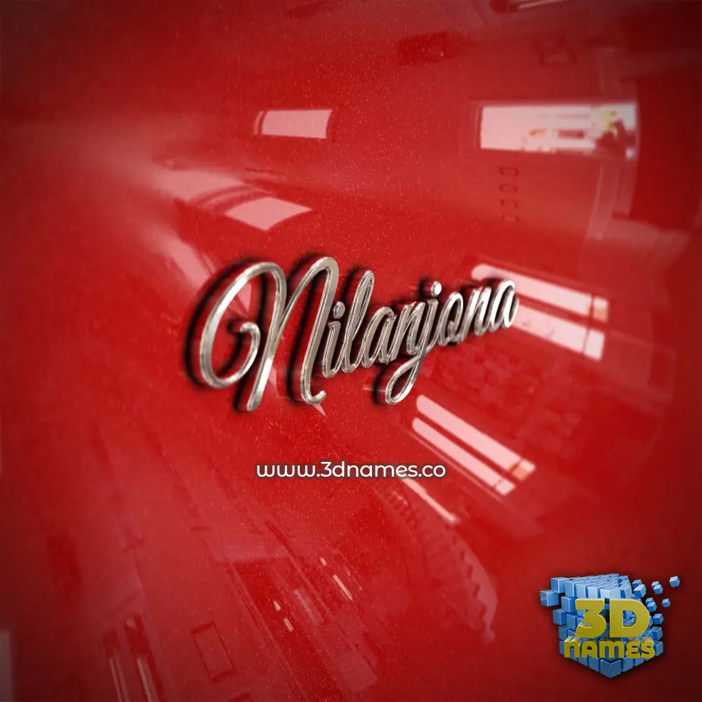 nilanjona in Car Paint style - 3D name wallpaper