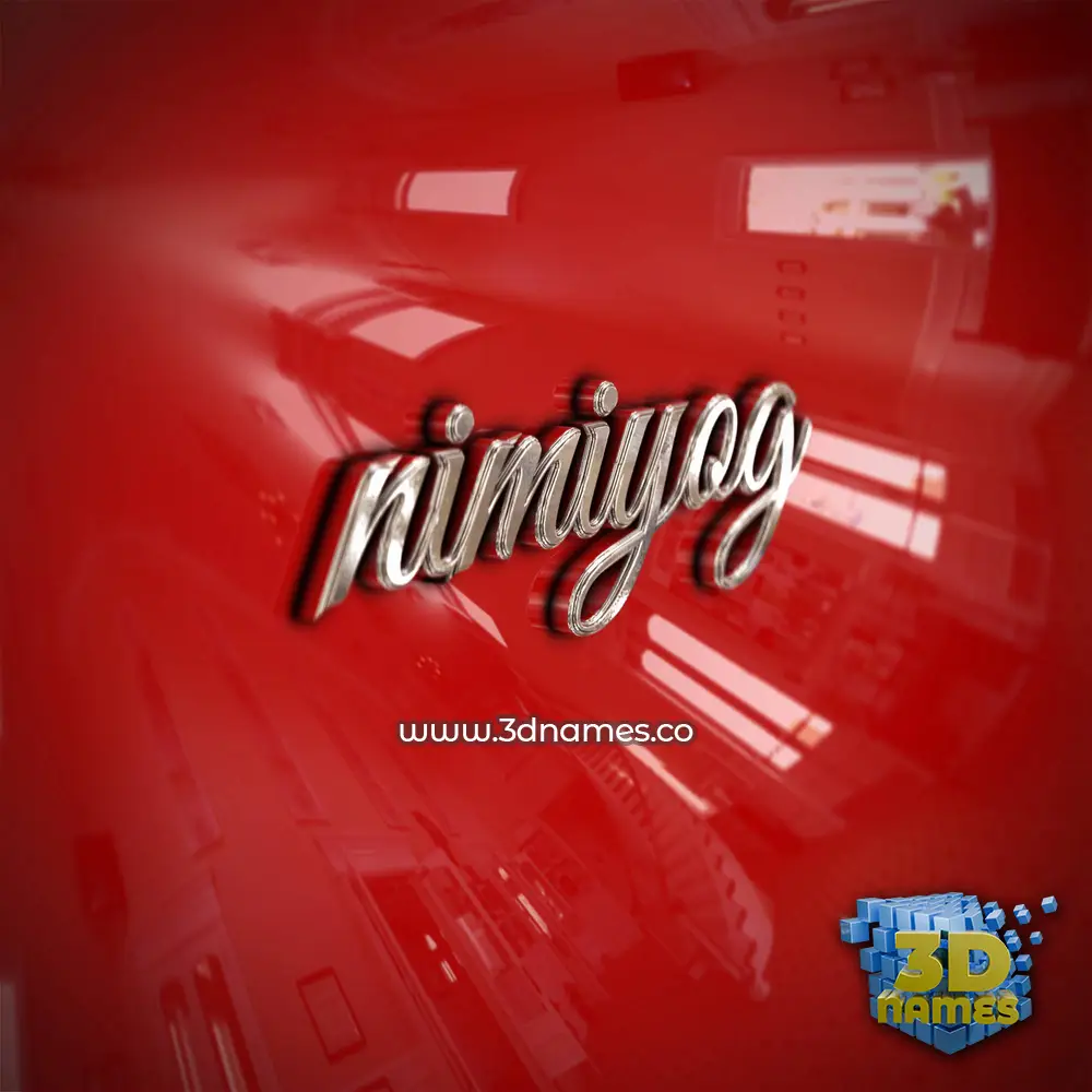 nimiyog in Car Paint style - 3D name wallpaper