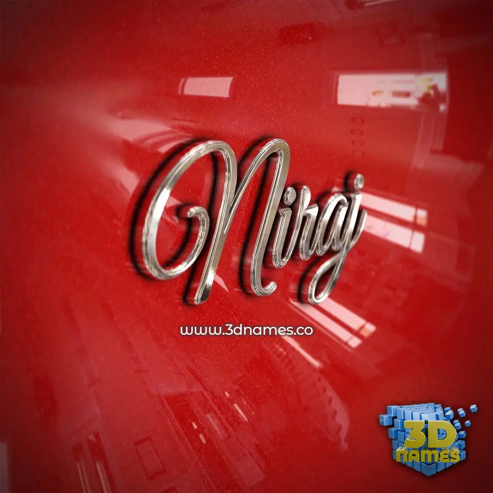 niraj in Car Paint style - 3D name wallpaper